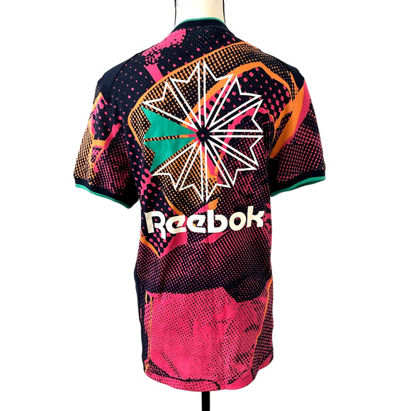 Reebok Classic Lemar & Dauley Mesh Jersey Womens Size Small Pink Athletic Shirt - Picture 1 of 9